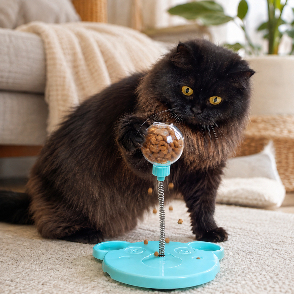 The Treat Bounce | Interactive Cat Feeder